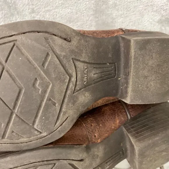 ARIAT BOOTS KIDS size 13.5  STYLE 10014101 SQUARE TOE pull on - Picture 9 of 15